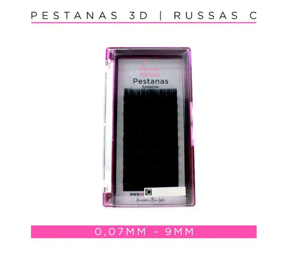 Pestanas 3D/Russas C 0,07mm 9mm