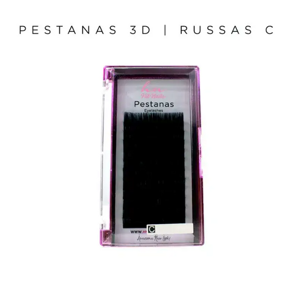 Pestanas 3D/Russas C 0,07mm 12mm