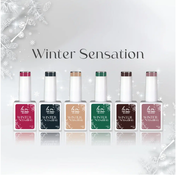 GEL POLISH WINTER SENSATION COLEÇÃO 6 CORES