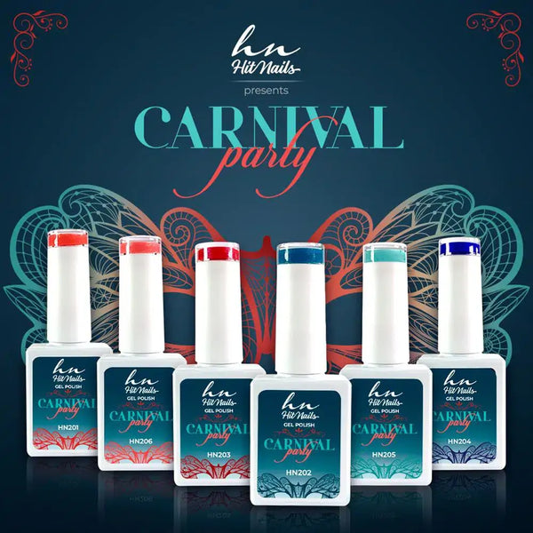 Gel Polish Carnival Party Coleção 6 cores